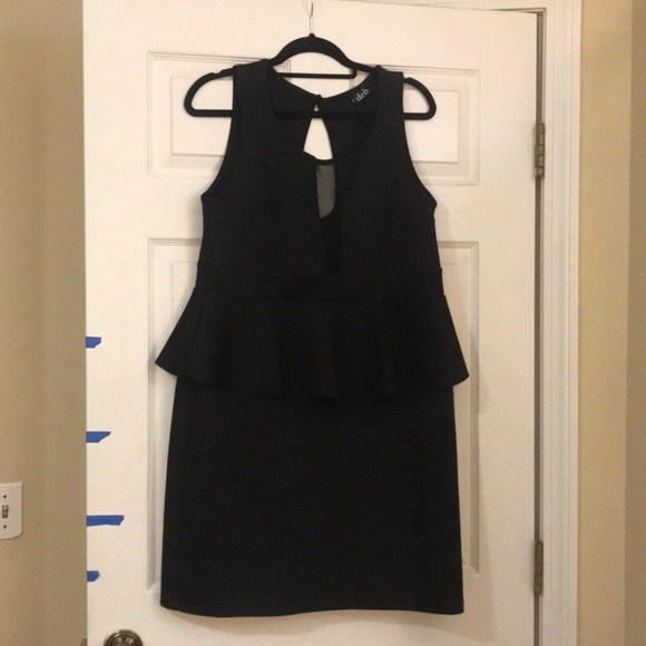 Deb Dresses & Skirts - Black Peplum Dress